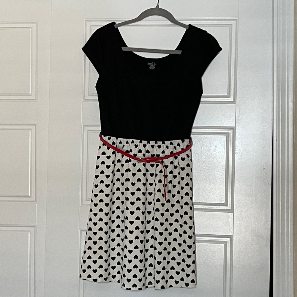 Rue21 Black and White Mini Dress